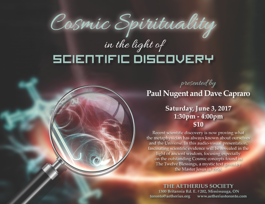 Cosmic Spirituality | The Aetherius Society – Toronto Group